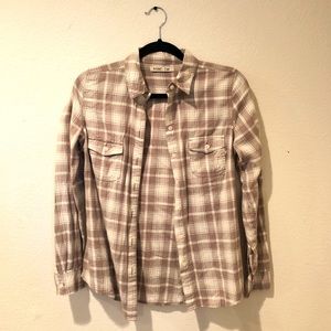 Old Navy Earth Tone Plaid Shirt